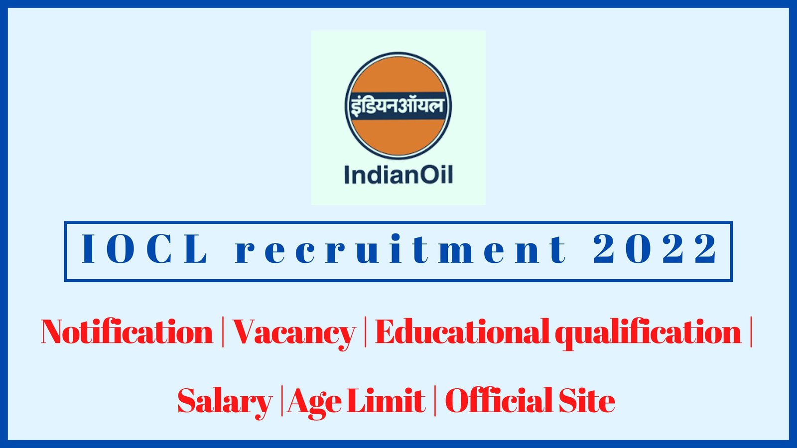 IOCL recruitment 2022 in tamil