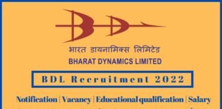 BDL recruitment 2022 in Tamil